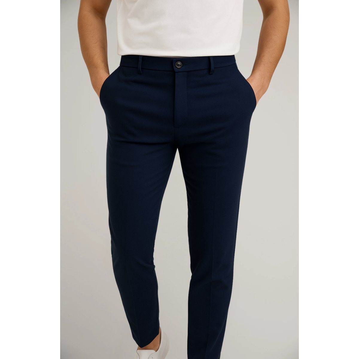 Sven | Heren Slim-Fit Gesneden Zakelijke Pantalon