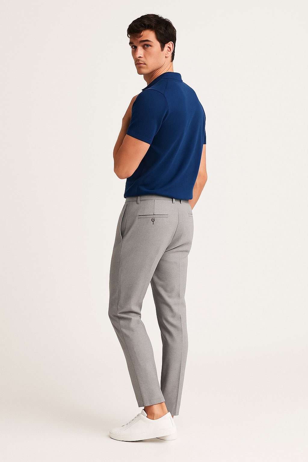 Sven | Heren Slim-Fit Gesneden Zakelijke Pantalon
