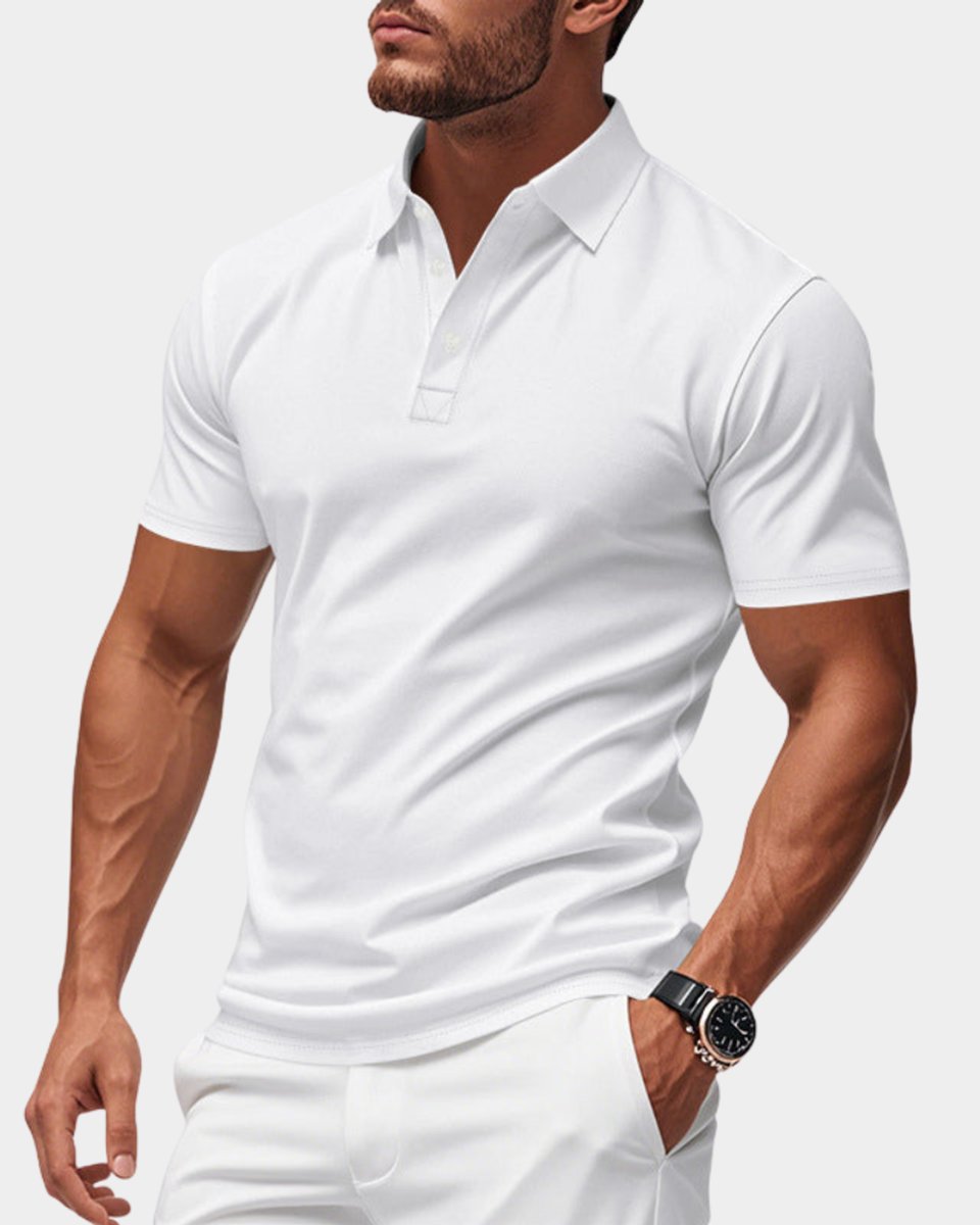 Mees | Heren Slim-Fit Klassiek Poloshirt met Kraag
