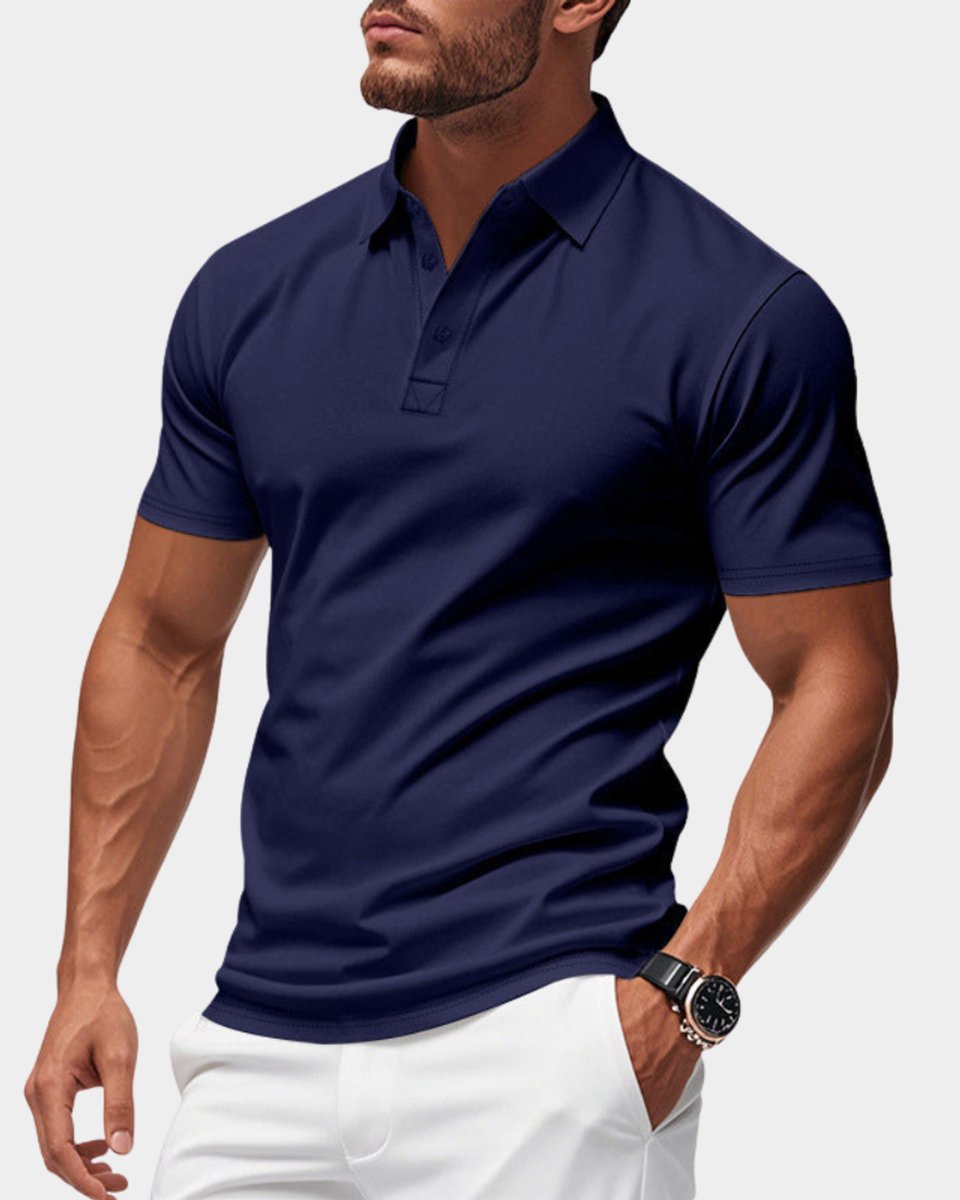 Mees | Heren Slim-Fit Klassiek Poloshirt met Kraag