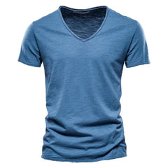Bram | Heren Slim-Fit Kreukvrij V-hals T-shirt