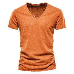 Bram | Heren Slim-Fit Kreukvrij V-hals T-shirt