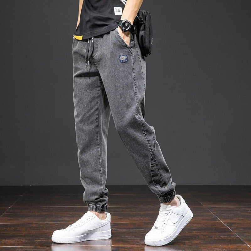 Jayden | Heren Stretch Denim Elastische Taille Jogger Broek