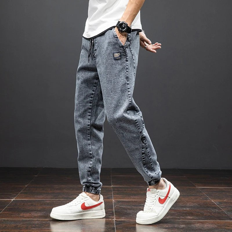 Jayden | Heren Stretch Denim Elastische Taille Jogger Broek