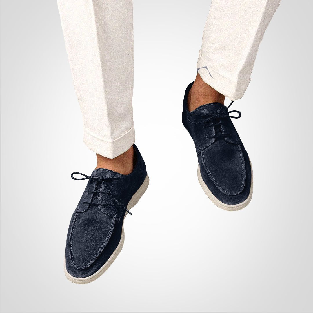 Noud | Heren Suède Vetersluiting Hybride Loafer Derby Schoenen