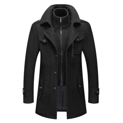 Lars | Heren Tweedelig Slim-Fit Wollen Winterjas Wol Blend