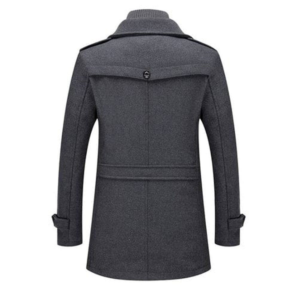 Lars | Heren Tweedelig Slim-Fit Wollen Winterjas Wol Blend