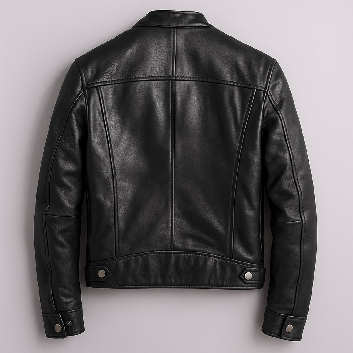 Bowen | Heren Vintage Leren Biker Jacket Ritssluiting Vier Zakken
