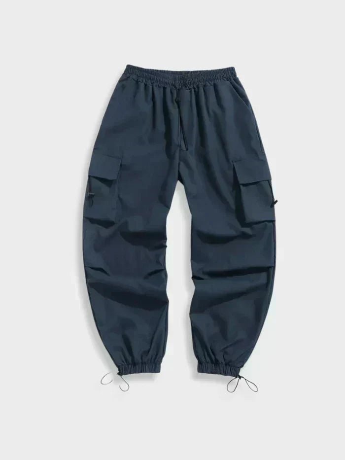 Tim | Heren Wijde Cargo Broek Elastische Taille Verstelbare Enkeltoggle