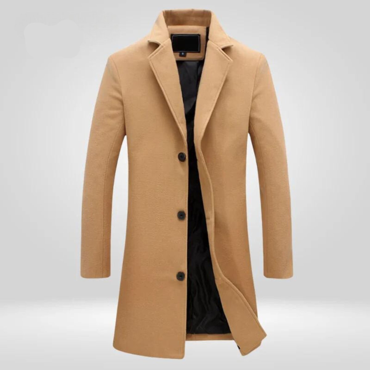 Lars | Heren Wollen Overjas Elegante Enkellange Wintermantel