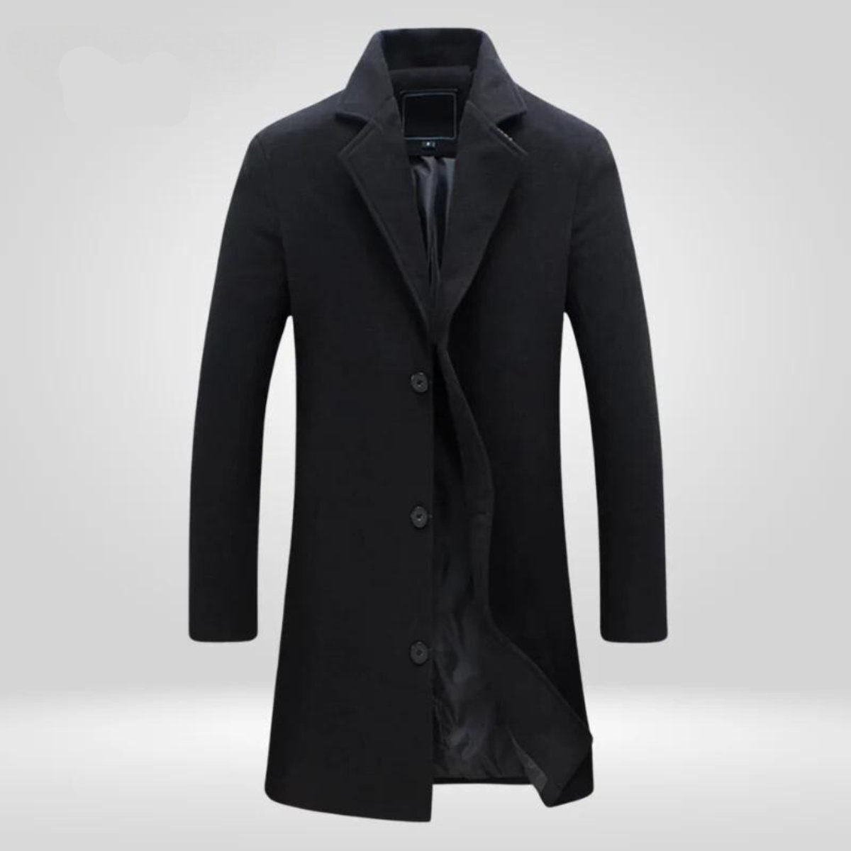 Lars | Heren Wollen Overjas Elegante Enkellange Wintermantel