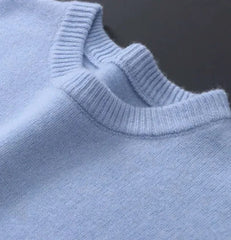 Luuk | Heren Zachte Mohair Gebreide Trui Ronde Hals Pullover