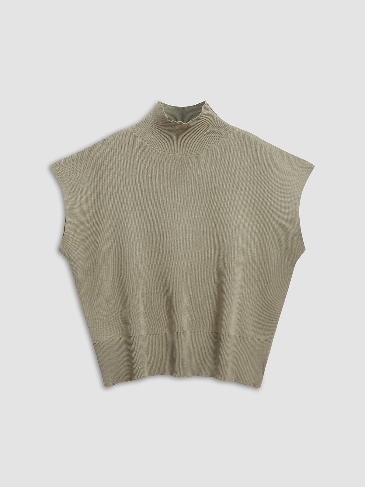 Nora | Dames Casual Top Met Mock Neck En Korte Mouwen