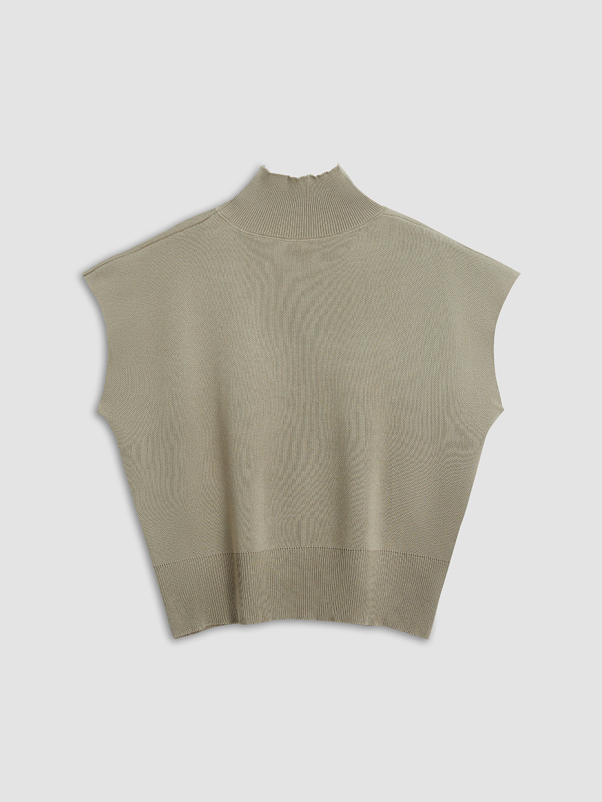Nora | Dames Casual Top Met Mock Neck En Korte Mouwen