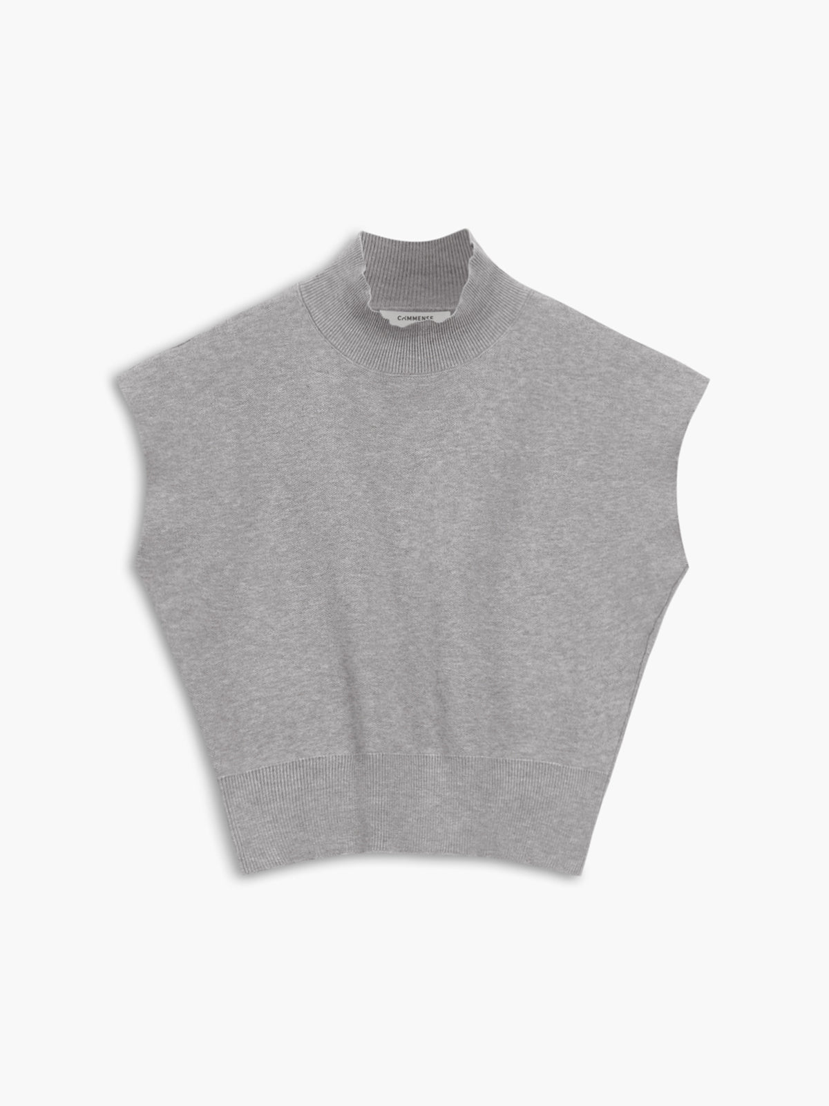 Nora | Dames Casual Top Met Mock Neck En Korte Mouwen