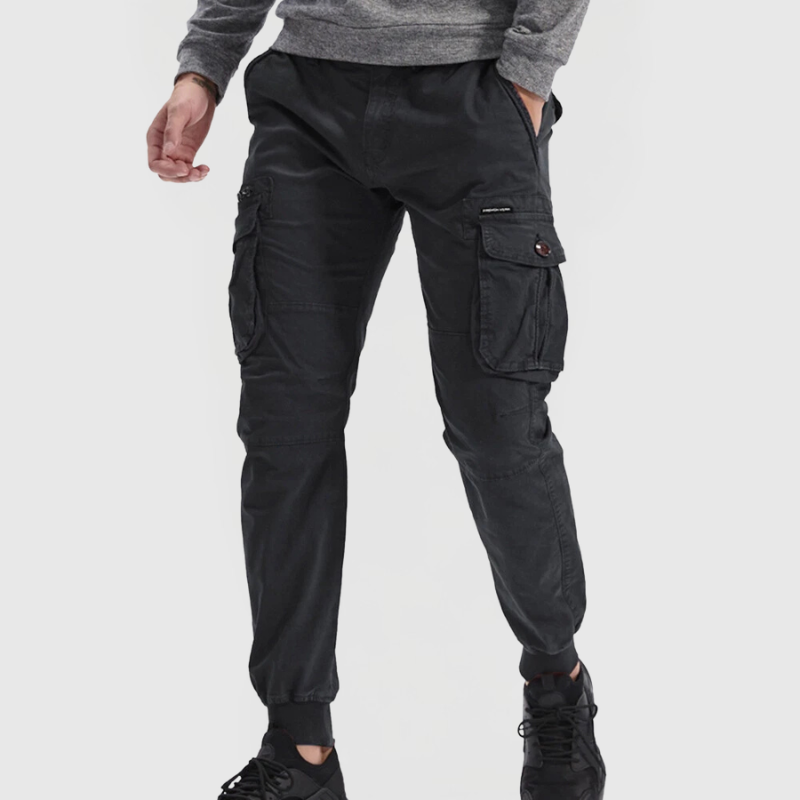 Simon | Heren Slim Fit Cargo Broek Met Zakken