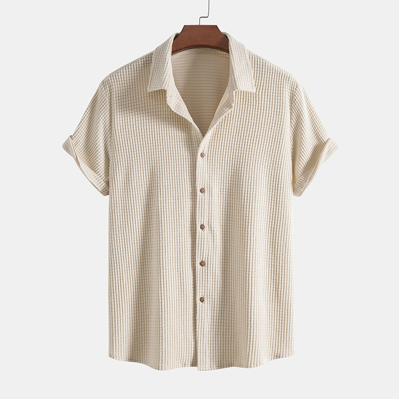 Quentin | Heren Tweedelige Casual Set Met Overhemd En Shorts