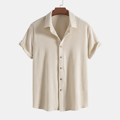 Quentin | Heren Tweedelige Casual Set Met Overhemd En Shorts
