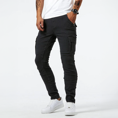 Theodore | Heren Slim Fit Cargo Broek Met Zakken