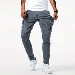 Theodore | Heren Slim Fit Cargo Broek Met Zakken