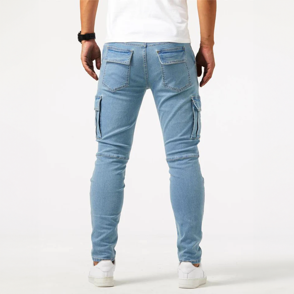 Theodore | Heren Slim Fit Cargo Broek Met Zakken