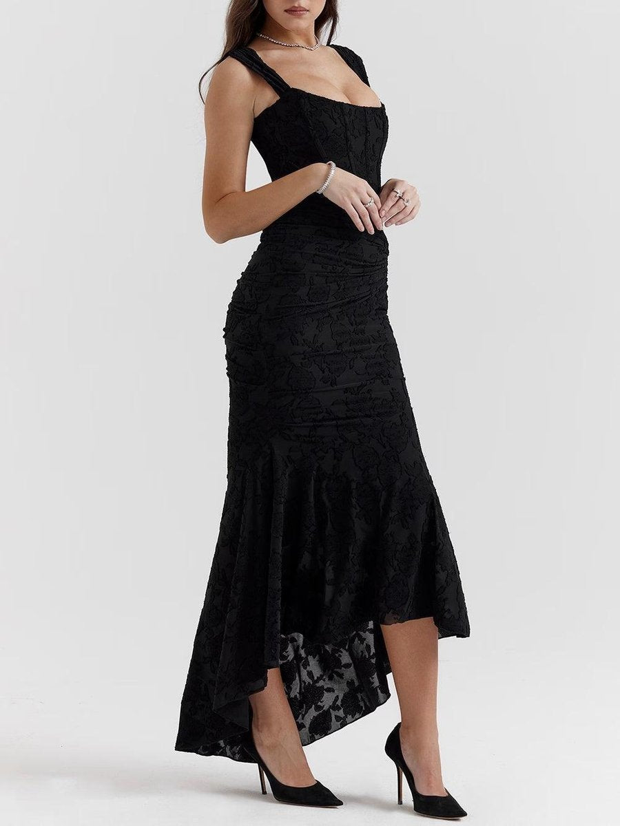 Lotte | Mother of the Bride Dress Elegante Corset Mermaid Jurk met Jacquard Kant