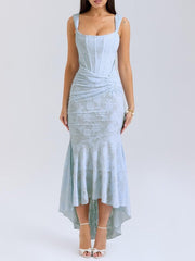 Lotte | Mother of the Bride Dress Elegante Corset Mermaid Jurk met Jacquard Kant