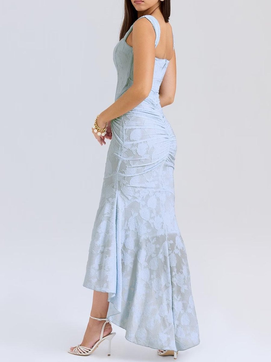 Lotte | Mother of the Bride Dress Elegante Corset Mermaid Jurk met Jacquard Kant