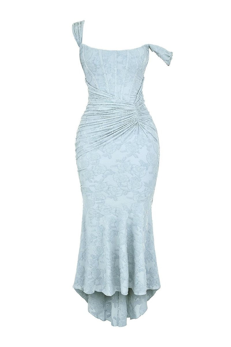 Lotte | Mother of the Bride Dress Elegante Corset Mermaid Jurk met Jacquard Kant