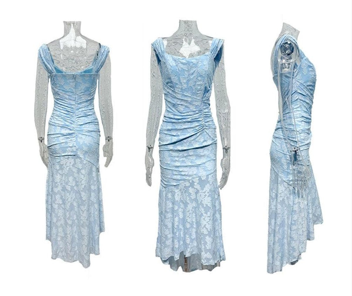 Lotte | Mother of the Bride Dress Elegante Corset Mermaid Jurk met Jacquard Kant