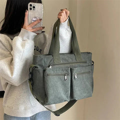 Lotte | Ribfluwelen Multivak Tote Bag Dames Schoudertas