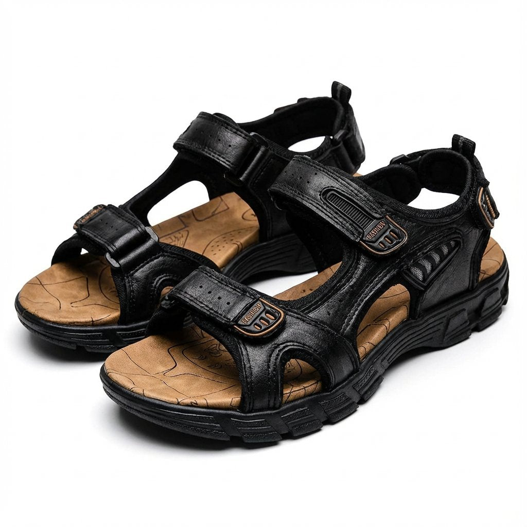 Thijs | Unisex Klittenband Trekking Sandalen Avontuurlijke Rubberen Zool
