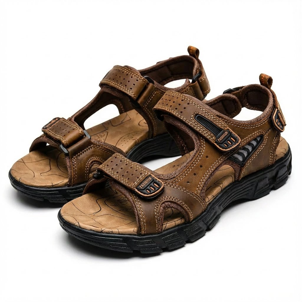 Thijs | Unisex Klittenband Trekking Sandalen Avontuurlijke Rubberen Zool