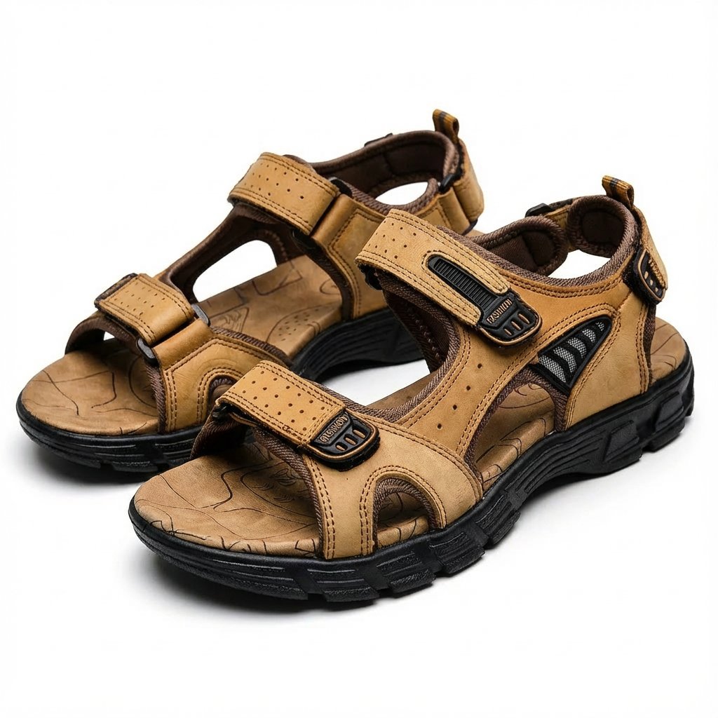Thijs | Unisex Klittenband Trekking Sandalen Avontuurlijke Rubberen Zool