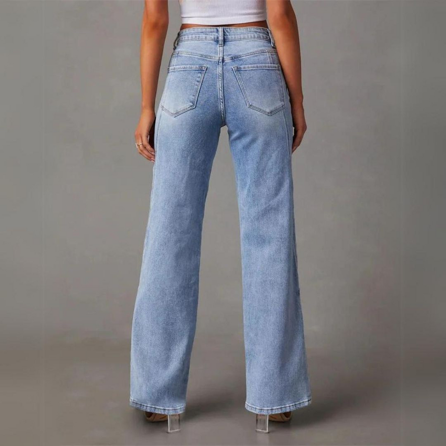Sydney | Dames Klassieke Rechte Denim Jeans