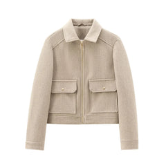 Maya | Dames Cropped Bomberjas Met Ritssluiting
