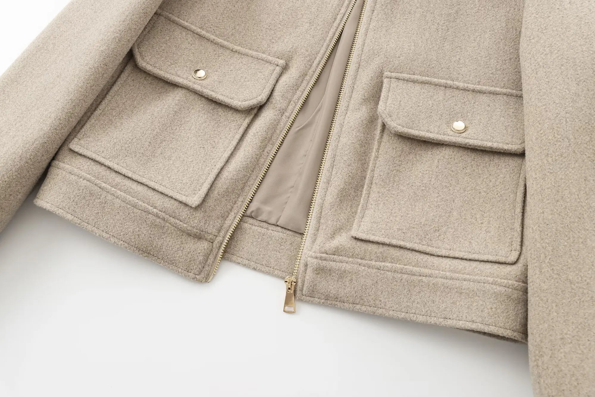 Maya | Dames Cropped Bomberjas Met Ritssluiting