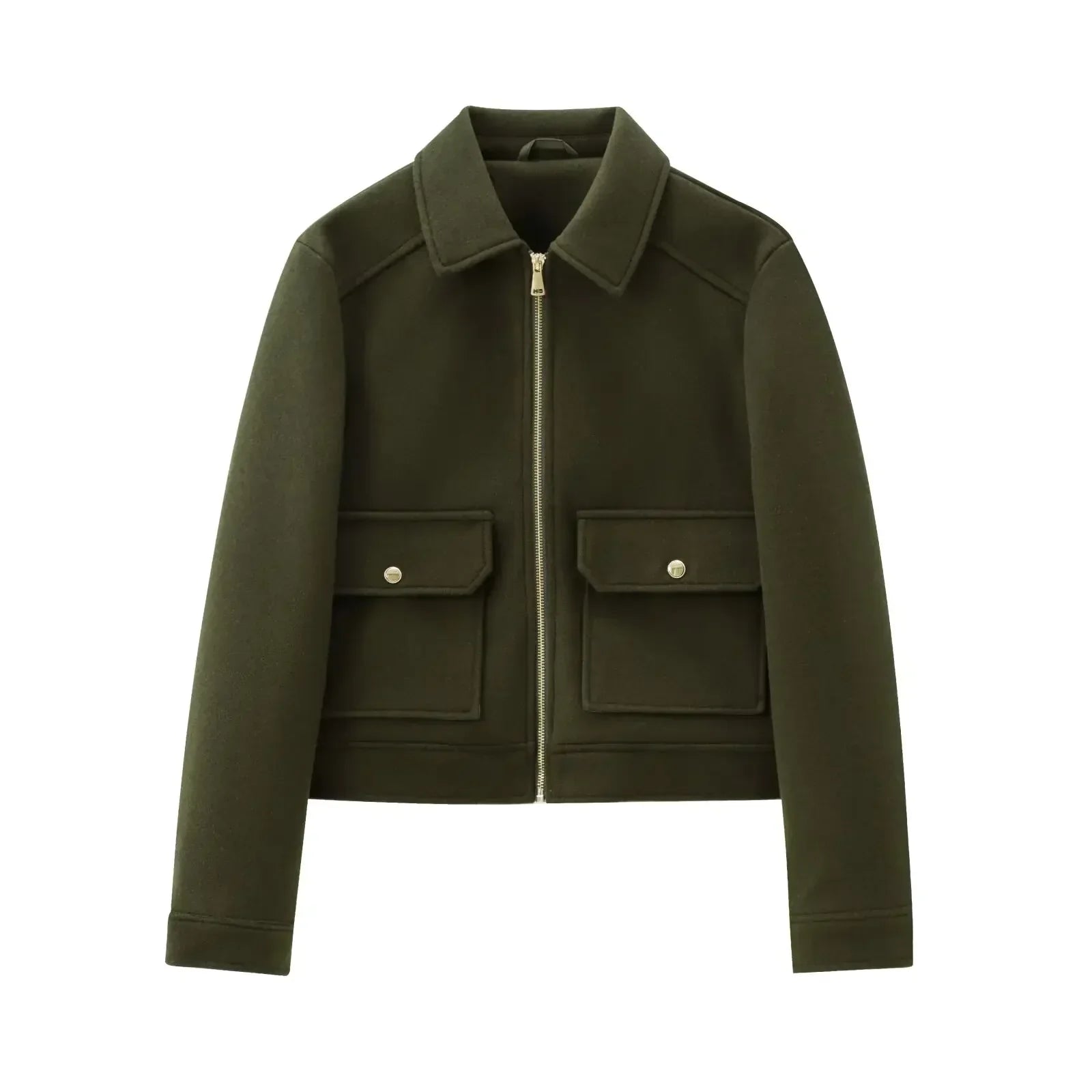 Maya | Dames Cropped Bomberjas Met Ritssluiting