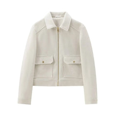 Maya | Dames Cropped Bomberjas Met Ritssluiting