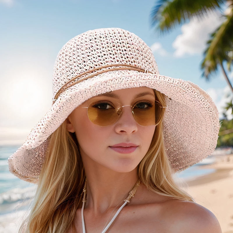 Sabrina | Dames Brede Rand Zomer Strandhoed