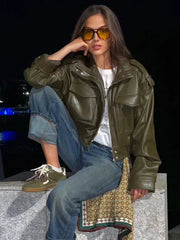Gwen | Dames Bikerstijl Jas Met Ritssluiting