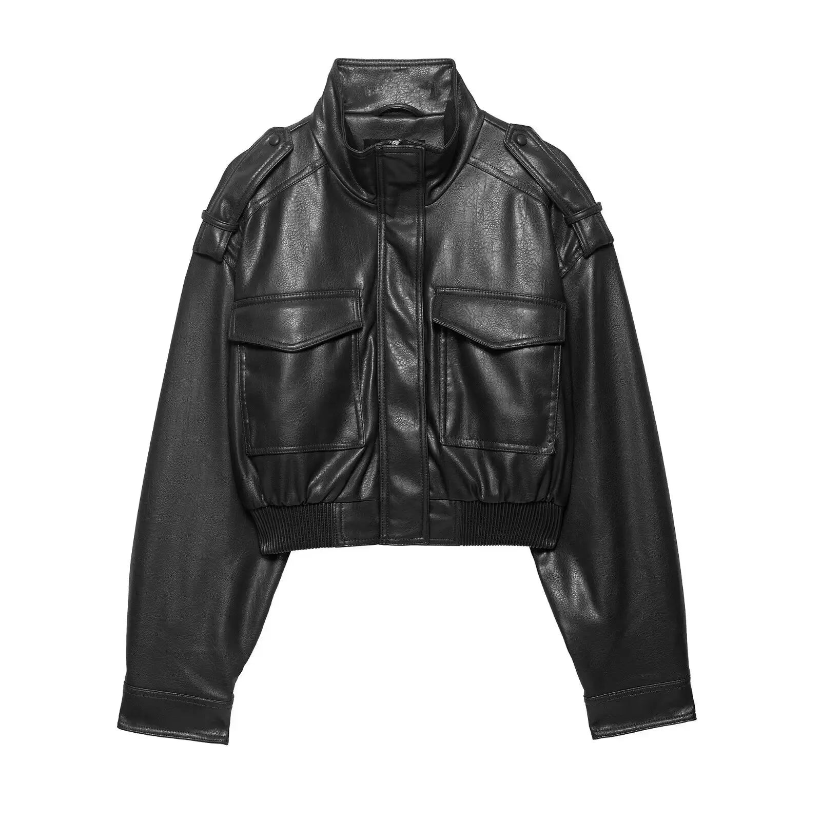 Gwen | Dames Bikerstijl Jas Met Ritssluiting
