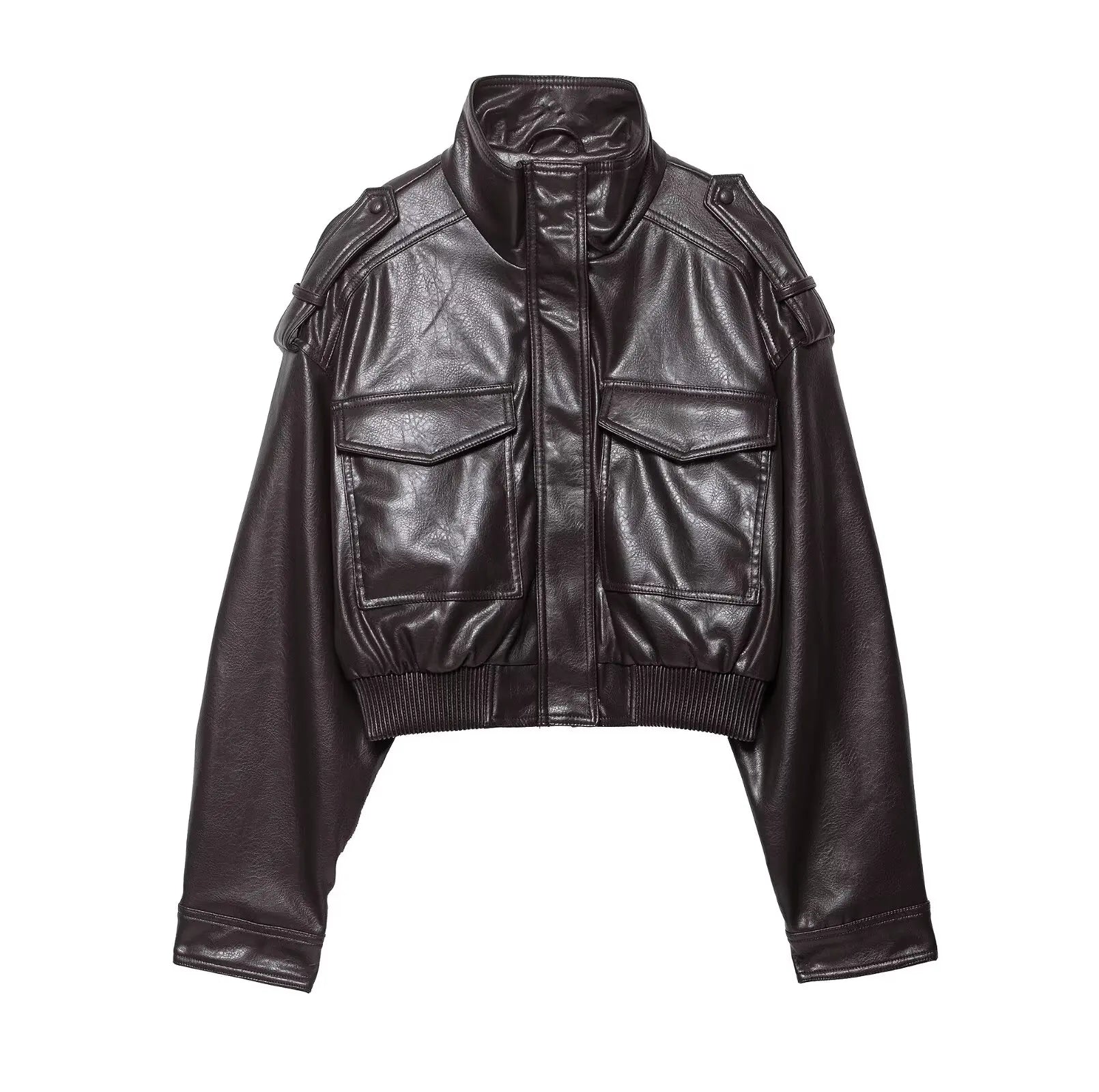 Gwen | Dames Bikerstijl Jas Met Ritssluiting