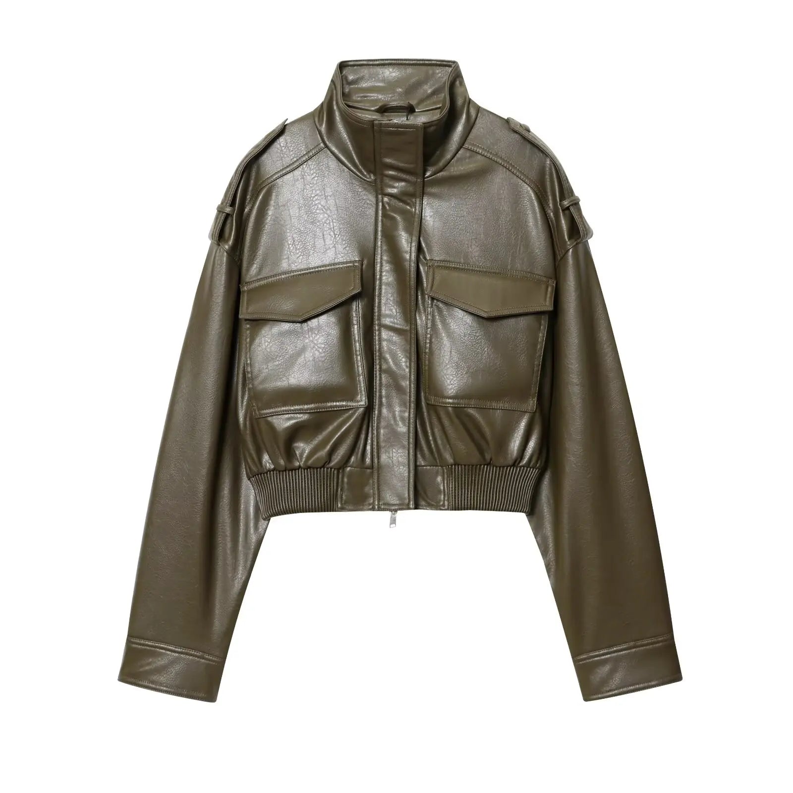 Gwen | Dames Bikerstijl Jas Met Ritssluiting